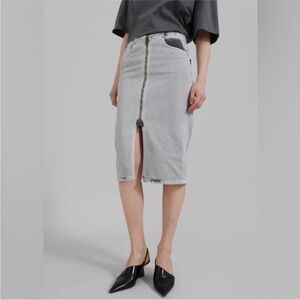 Haikure denim pencil skirt gray size 28